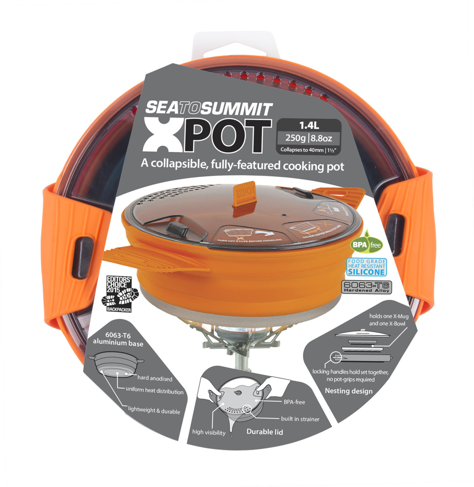 Sea To Summit Collapsible Pot 1 4l Sea To Summit Collapsible Pot 1 4l