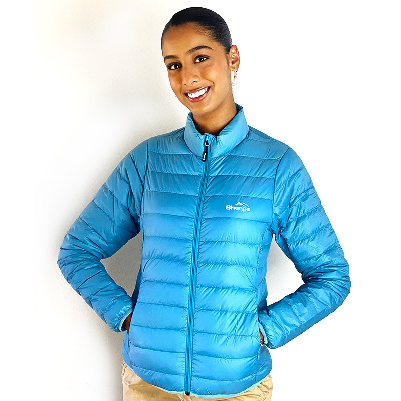 Sherpa Women's Lightweight 650+ Down Jacket Sky Blue