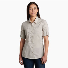 Kuhl Sojourn Women's Long Sleeve Shirt Khaki XS