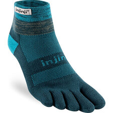 Injinji Trail Mid-Weight Mini-Crew Toe Sock Midnight L