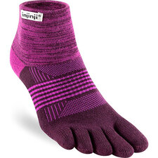 Injinji Trail Mid-Weight Women's Mini-Crew Toe Sock Violet M-L