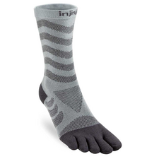 Injinji Ultra Run Women's Crew Toe Sock Slate M/L