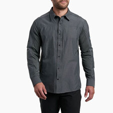 Kuhl Airspeed Men's Long Sleeve Shirt Zippered Front Pocket Carbon S
