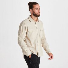 Craghoppers Men's Kiwi Long Sleeved Shirt Oatmeal M