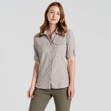 Craghoppers Women's Nosilife Adventure Long Sleeved Shirt III Soft Mushroom 12