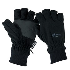 Sherpa Fingerless Fleece Glove Black M 