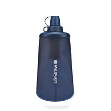 LifeStraw Peak Collapsible Squeeze Bottle 650ml Mountain Blue