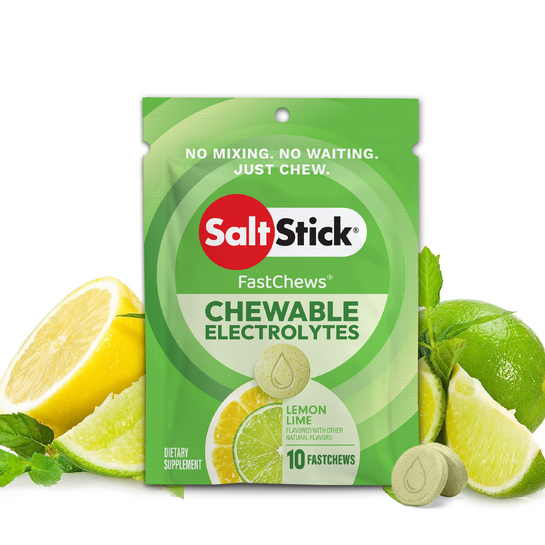 SaltStick FastChews Electrolyte Tablets 10 Pack - Lemon Lime