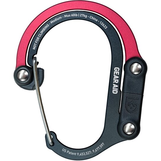 Heroclip Carabiner (Medium) Black/Red