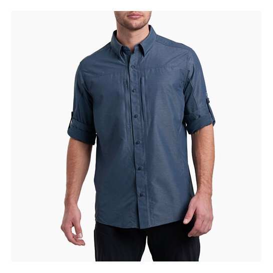 Kuhl Airspeed Men's Long Sleeve Shirt Pirate Blue  XXL