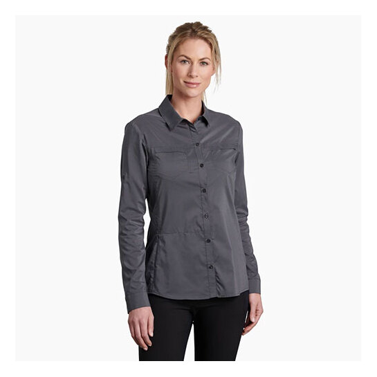 Kuhl Sojourn Women's Long Sleeve Shirt Carbon L
