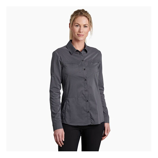 Kuhl Sojourn Women's Long Sleeve Shirt Carbon S