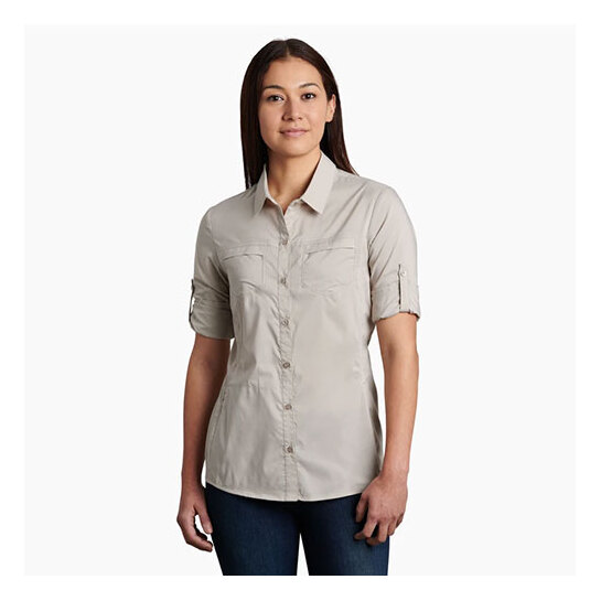 Kuhl Sojourn Women's Long Sleeve Shirt Khaki L