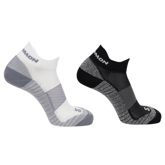 Salomon Socks Aero Ankle 2P Black & White L