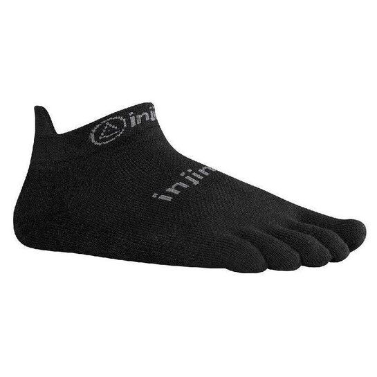 Injinji Original Weight No-Show Toe Sock Black XL 