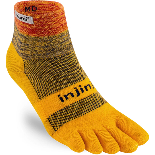 Injinji Trail Mid-Weight Mini-Crew Toe Sock Marigold L