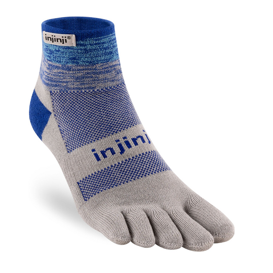 Injinji Trail Mid-Weight Mini-Crew Toe Sock Neptune L