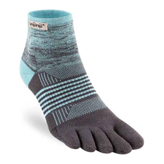 Injinji Trail Mid-Weight Women's Mini-Crew Toe Sock Seascape M/L