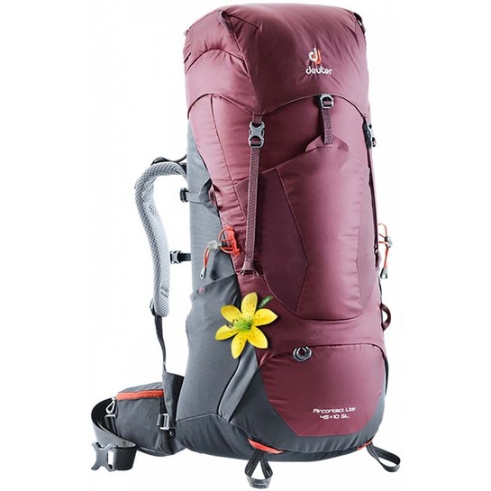Deuter AirContact Lite 45L+10L Women's SL Backpack Maron Graphite