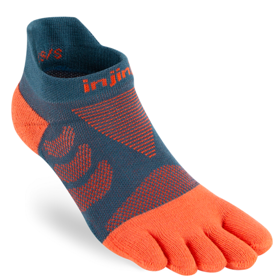 Injinji Women's Ultra Run No Show Toe Socks Dew M/L