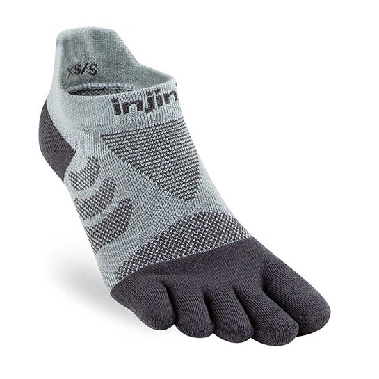Injinji Women's Ultra Run No Show Toe Socks Slate XS/S