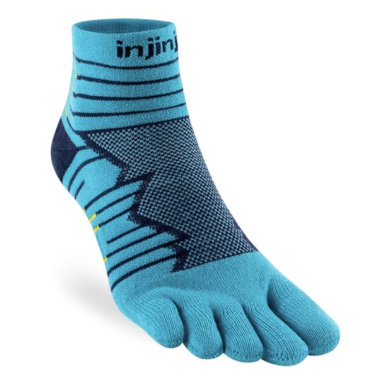 Injinji Ultra Run Mini-Crew Toe Socks Pacific Blue M