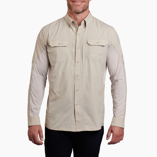 Kuhl Airspeed Men's Long Sleeve Shirt Light Khaki L