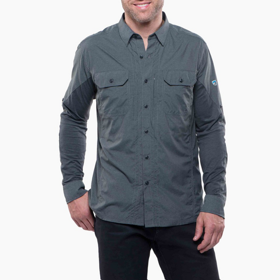 Kuhl Airspeed Men's Long Sleeve Shirt Carbon XXL