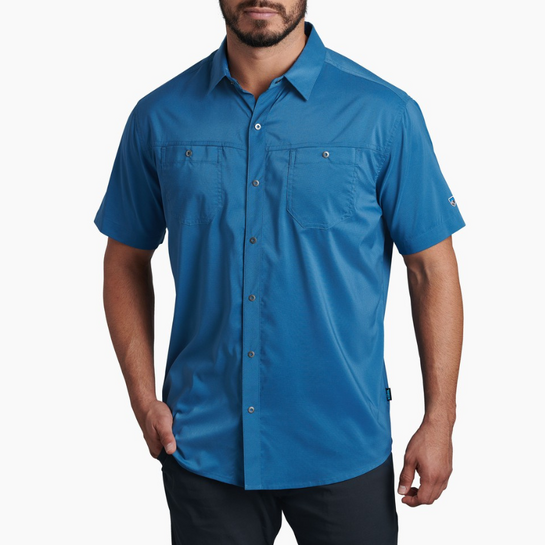 Kuhl Stealth Men's Short Sleeve Shirt Neptune L