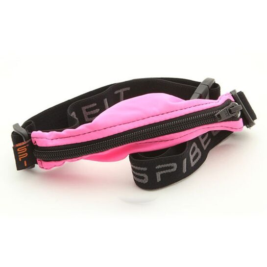 SPIbelt Original Running Belt Hot Pink w/ Black Zip 