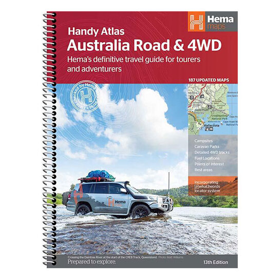 Hema Australia Road & 4WD Handy Atlas (Spiral Bound) - 248 x 185mm