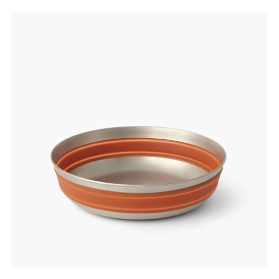 Sea to Summit Detour Stainless Steel Collapsible Bowl - Large Bombay Brown