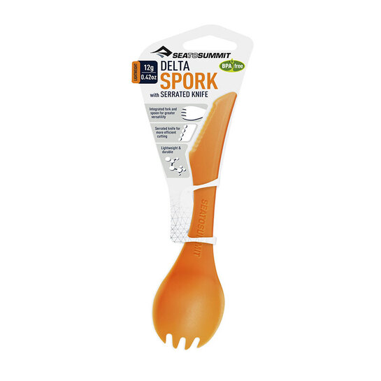 Sea to Summit Delta Spork with Knife Orange 