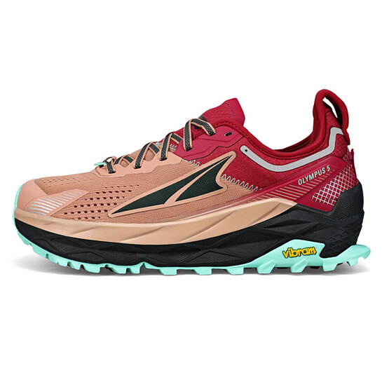 Altra Women's Olympus 5 Running Shoes Red/Brown 7
