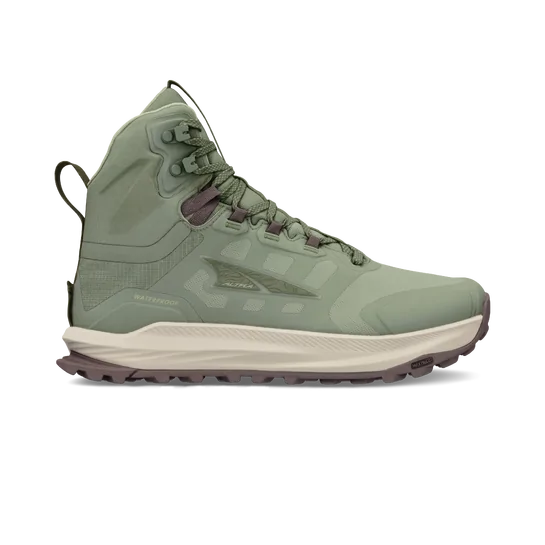 Altra Women's Lone Peak 9 Waterproof Mid Boots Dusty Olive 7.5