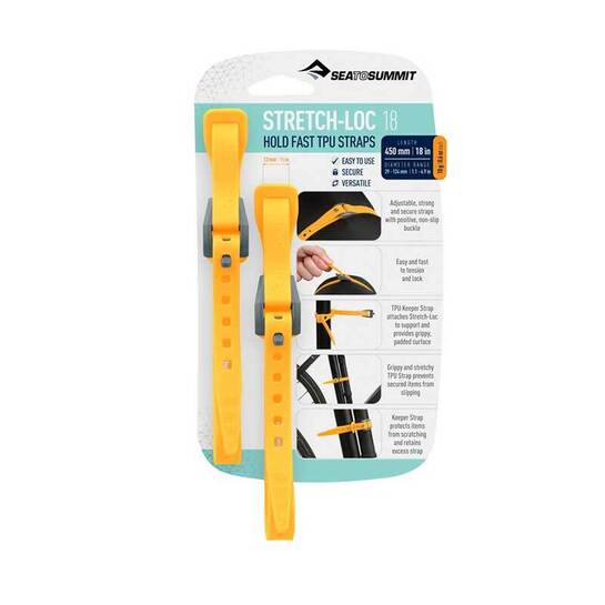 Sea to Summit Stretch-Loc 18 12mm x 450mm 2 Pack Yellow