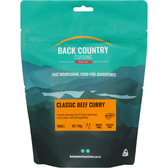 Back Country Cuisine Freeze Dried Meal - Small Classic Beef Curry 