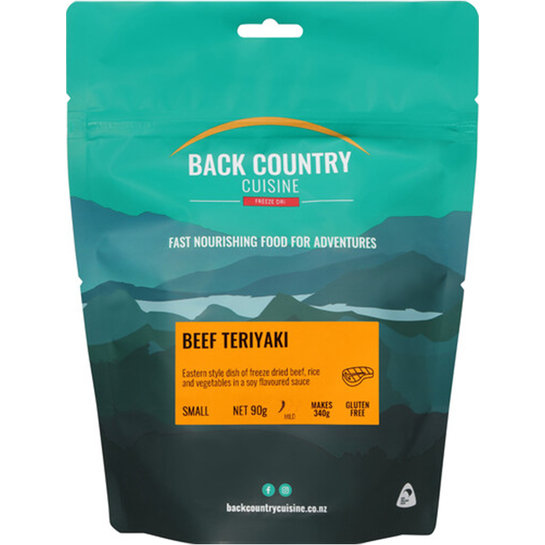 Back Country Cuisine Freeze Dried Meal - Small Beef Teriyaki 