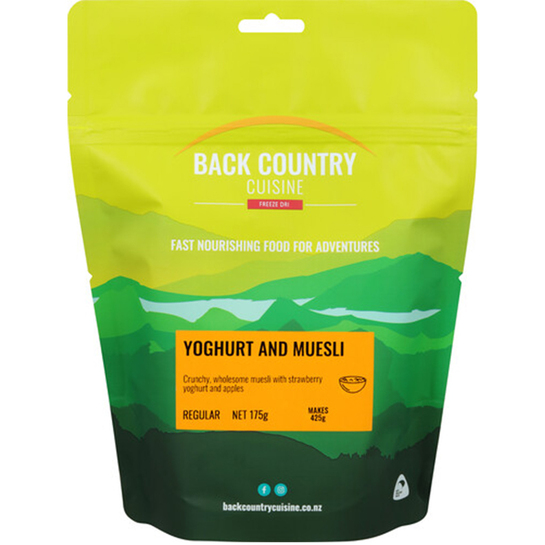 Back Country Cuisine Freeze Dried Breakfast - Regular Yoghurt & Muesli 