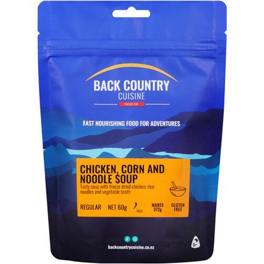 Back Country Cuisine Freeze Dried Soup Chicken Corn & Noodle Soup 