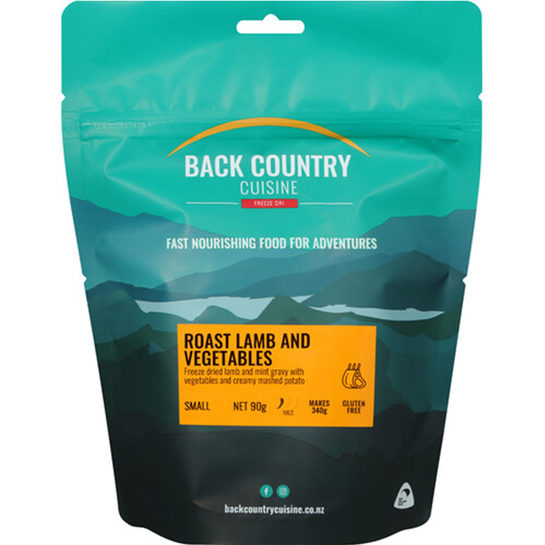 Back Country Cuisine Freeze Dried Meal - Small Roast Lamb & Veges 