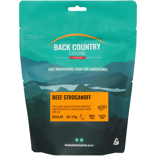 Back Country Cuisine Freeze Dried Meal - Regular Beef Stroganoff 