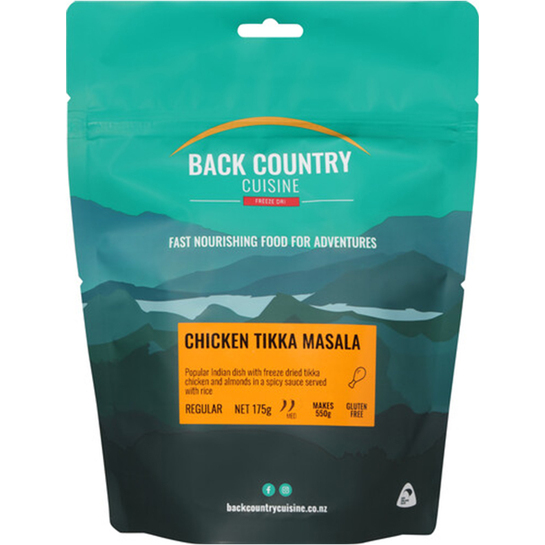 Back Country Cuisine Freeze Dried Meal - Regular Chicken Tikka Masala 