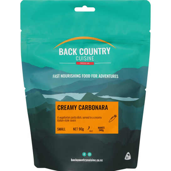 Back Country Cuisine Freeze Dried Meal - Small Creamy Carbonara 