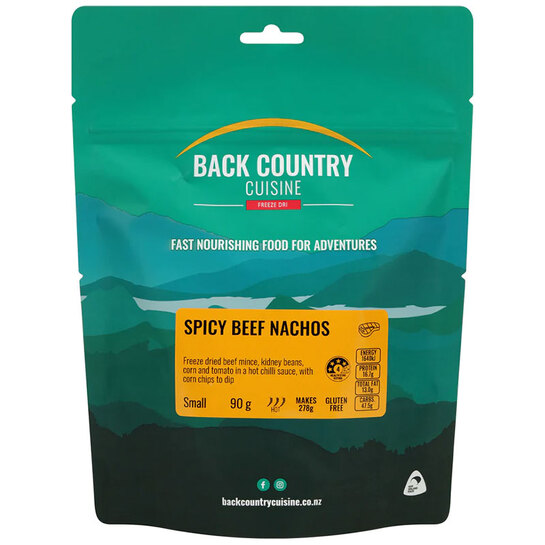 Back Country Cuisine Freeze Dried Meal - Small Spicy Beef Nachos