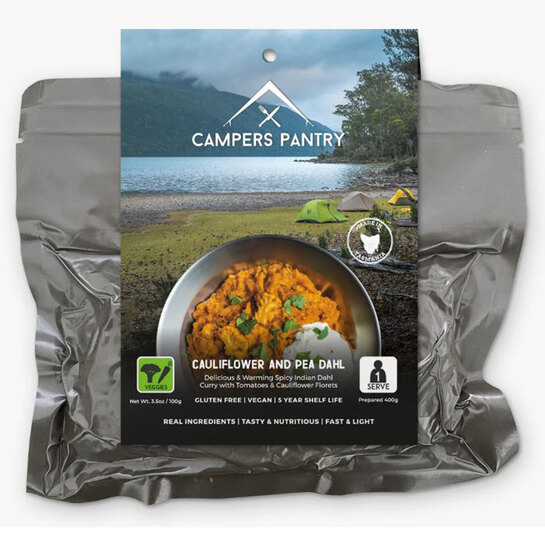 Campers Pantry Freeze Dried Cauliflower & Pea Dahl - Expedition