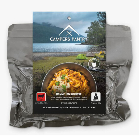 Campers Pantry Freeze Dried Penne Bolognese - Expedition