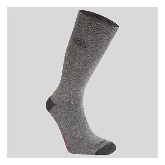 Craghoppers Nosilife Travel Wool Socks Coast Grey 9-12