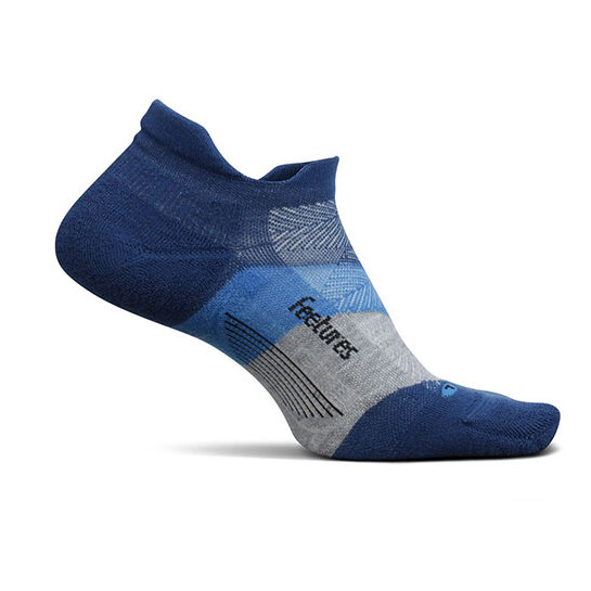 Feetures Elite Max Cushion No-Show Tab - Buckle Up Blue M