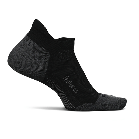 Feetures Elite Max Cushion No-Show Tab - All Black L